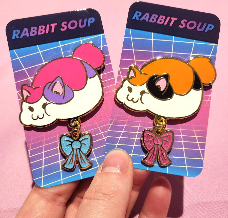 Fat Cat FFXIV Enamel Pins